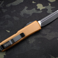 Microtech UTX-85 Tan Tanto Edge OTF Knife Black Blade 233-1 TA
