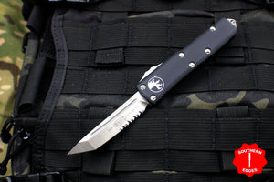 Microtech UTX-85 Black Tanto Edge OTF Knife Part Serrated Satin Blade 233-5