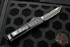 Microtech UTX-85 II Stepped Black Tactical Tanto Edge OTF Knife Black Full Serrated Blade 233II-3 TS