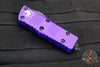 Microtech Mini Troodon OTF Knife- Double Edge- Purple With Black Blade 238-1 PU