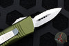 Microtech Mini Troodon OTF Knife- Double Edge- OD Green With Satin Full Serrated Blade 238-6 OD