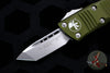 Microtech Mini Troodon OTF Knife- Tanto Edge- OD Green With Stonewash Blade 240-10 OD
