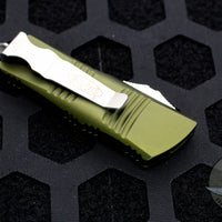 Microtech Mini Troodon OTF Knife- Tanto Edge- OD Green With Stonewash Blade 240-10 OD