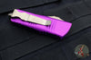Microtech Mini Troodon OTF Knife- Tanto Edge- Violet Handle- Bronzed Finished Blade 240-13 VI