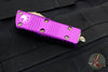 Microtech Mini Troodon OTF Knife- Tanto Edge- Violet Handle- Bronzed Finished Blade 240-13 VI