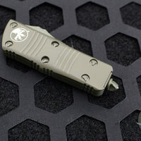 Microtech Mini Troodon OTF Knife- Tanto Edge- Cerakote OD Green Handle- Cerakote OD Green Blade and Hardware 240-1 COD