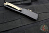Microtech UTX-70 OTF Knife- Spartan Edge- Black Handle- Bronzed Blade 249-13