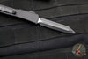 Microtech UTX-70 OTF Knife- Spartan Edge- Tactical- Black Handle- Black Blade 249-1 T