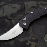 Microtech Brachial Auto OTS - Single Edge Black with Stonewash Blade 268A-10