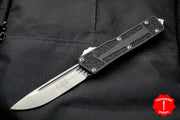Microtech Scarab II Black Single Edge Stonewash Blade 278-10