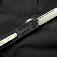 Microtech Scarab II Black Single Edge Stonewash Blade 278-10