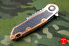 Marfione Custom Warhound Folder Copper Top Handle LSCF Inlay Mirror Blade Copper Hardware 391-MCK HP CULSCF