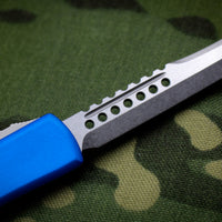 Microtech UTX-70 Blue Hellhound (OTF) Stonewash Blade 419-10 BLS