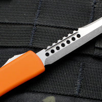 Microtech UTX-70 Orange Hellhound (OTF) Stonewash Blade 419-10 OR