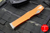 Microtech Halo VI Hellhound with Distressed Orange Handle Apocalyptic Stonewash Blade 519-10 DOR