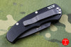Protech Runt Black Body Black Tanto Edge Blade Out The Side (OTS) Auto Knife 5415