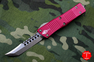 Troodon Hellhound Edge OTF Knife Red Handle Bronzed Blade 619-13 RD