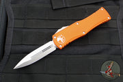 Microtech Hera OTF Knife- Double Edge- Orange Handle- Stonewash Blade 702-10 OR