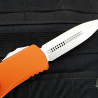 Microtech Hera OTF Knife- Double Edge- Orange Handle- Stonewash Blade 702-10 OR