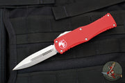 Microtech Hera- Double Edge- Red Handle- Stonewash Blade 702-10 RD