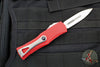 Microtech Hera- Double Edge- Red Handle- Stonewash Blade 702-10 RD