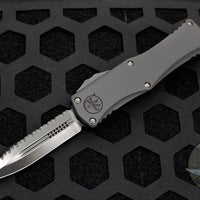 Microtech Hera Shadow OTF Knife- Double Edge- Black DLC Full Serrated Blade AND HW 702-3 DLCTSH