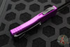 Microtech Hera- Double Edge- Violet Handle With Black Full Serrated Edge Blade 702-3 VI