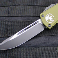 Microtech Hera OTF Knife- Single Edge- OD Green Handle- Black Standard 703-1 OD