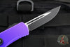 Microtech Hera OTF Knife- Single Edge- Purple Handle- Black Standard 703-1 PU