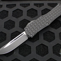 Microtech Hera OTF Knife- Frag- Tactical- Single Edge- Black Frag Handle- Black Plain Edge 703-1 TFRS