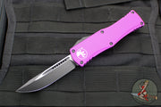 Microtech Hera OTF Knife- Single Edge- Violet Handle- Black Standard 703-1 VI