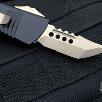 Microtech Mini Troodon OTF Knife- Hellhound Edge- Black Handle-Bronze Finished Blade 819-13 S