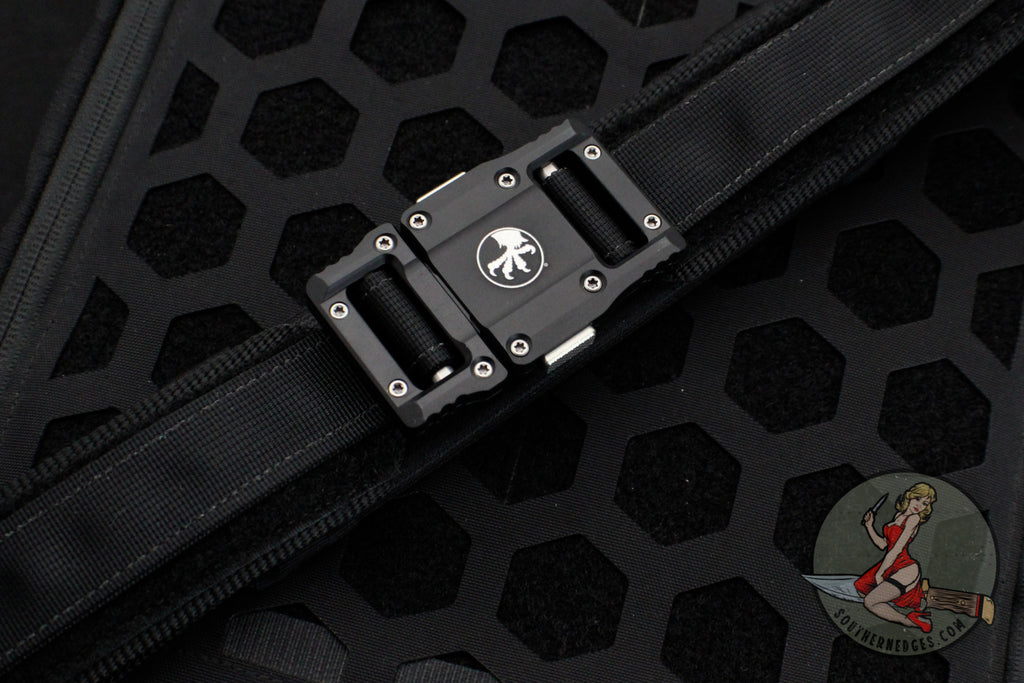 Microtech "APIS" Belt, Various Sized Mens Black Tactical Nylon with Black Aluminum Buckle With Claw Logo