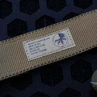 Microtech "APIS" Belt, Various Sized Mens Coyote Nylon with Black Aluminum Buckle With Claw Logo