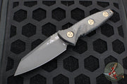 Microtech Socom Alpha- Mini- Warcom Edge- Black DLC Plain Edge Blade 93M-1 DLCCFS