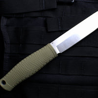 Benchmade Leuku Green Fixed Satin Blade Leather Sheath Model 202