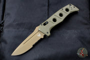 Benchmade Adamas OTS Auto FDE Part Serrated Drop Point OD Green Body 2750SFE-2