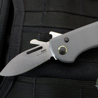 Benchmade Weekender Folder Knife- Two Slip Joint Blades and Opener- Cool Gray G-10 Scales 317