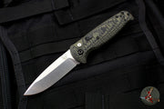 Benchmade Auto (OTS) CLA Satin Drop Point Green & Black G-10 Body 4300-1