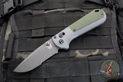 Benchmade Redoubt- Drop Point- Gray Grivory Scales- Black Serrated Edge Blade 430SBK