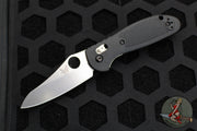 Benchmade Mini-Griptilian Satin Sheepsfoot Blade with Black Handle 555-S30V