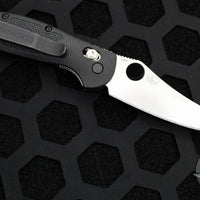 Benchmade Mini-Griptilian Satin Sheepsfoot Blade with Black Handle 555-S30V