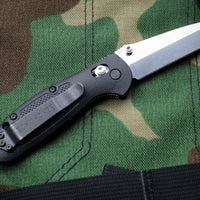 Benchmade Mini-Griptilian Satin Tanto Edge With Black Body 557-S30V