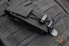 Benchmade Auto Presidio II OTS- Black Handle- Black Drop Point Part Serrated Blade 5700SBK