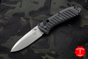 Benchmade Mini Presidio II Black CF-Elite Handle Satin Plain Edge Blade 575-1