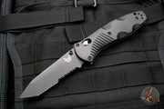 Benchmade Barrage Axis-Assisted- Tanto Edge- Black Handle- Black Part Serrated Blade 583SBK