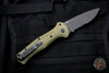 Benchmade Claymore OTS Auto Knife- OD Green Body Grey Part Serrated Blade 9070SBK-1