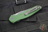 Benchmade Osbourne AUTO OTS Reverse Tanto Green w Purple Backspacer Black Blade Axis lock folder 9400BK