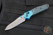 Benchmade Gold Class- Mini Osbourne- Reverse Tanto- Artic Storm Fat Carbon Fiber Scale- Damasteel Blade SN2654