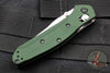 Benchmade Mini Osbourne Green Reverse Tanto Satin Blade Axis lock folder 945